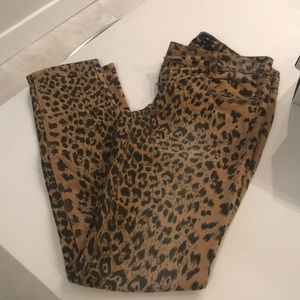 Animal print jeans size 5 ladies